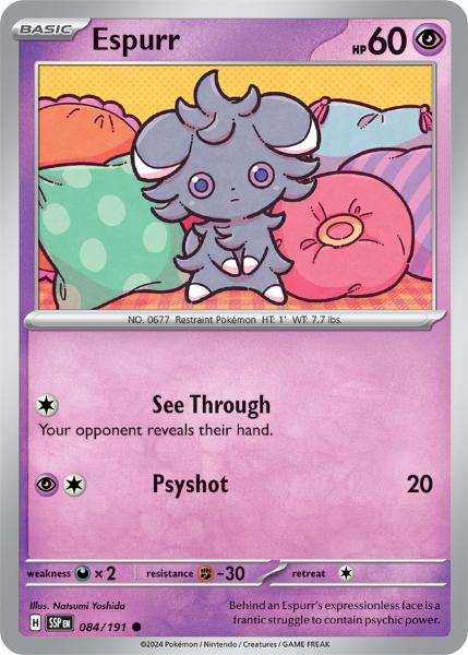 SV8 - Surging Sparks - 084/191 - Espurr - Common Reverse