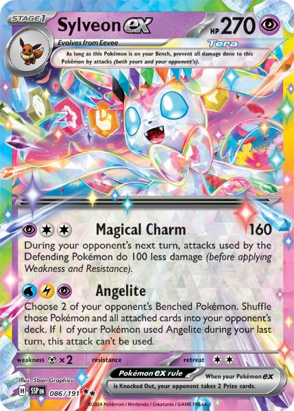 SV8 - Surging Sparks - 086/191 - Sylveon ex - Double Rare