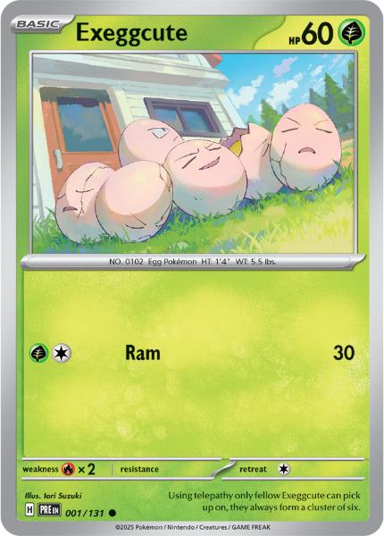 SV8.5 - Prismatic Evolutions - 001/131 - Exeggcute - Common - Poké Ball