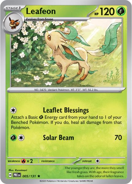 SV8.5 - Prismatic Evolutions - 005/131 - Leafeon - Rare - Reverse Holo