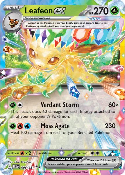 SV8.5 - Prismatic Evolutions - 006/131 - Leafeon ex - Double Rare