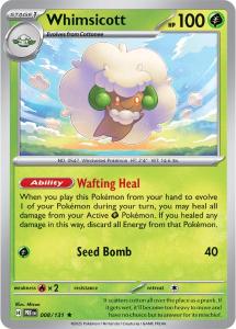 SV8.5 - Prismatic Evolutions - 008/131 - Whimsicott - Rare - Poké Ball
