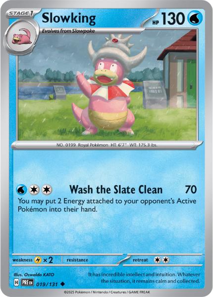 SV8.5 - Prismatic Evolutions - 019/131 - Slowking - Uncommon - Reverse Holo