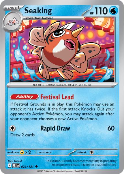 SV8.5 - Prismatic Evolutions - 021/131 - Seaking - Uncommon - Poké Ball