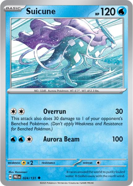 SV8.5 - Prismatic Evolutions - 024/131 - Suicune - Uncommon - Reverse Holo