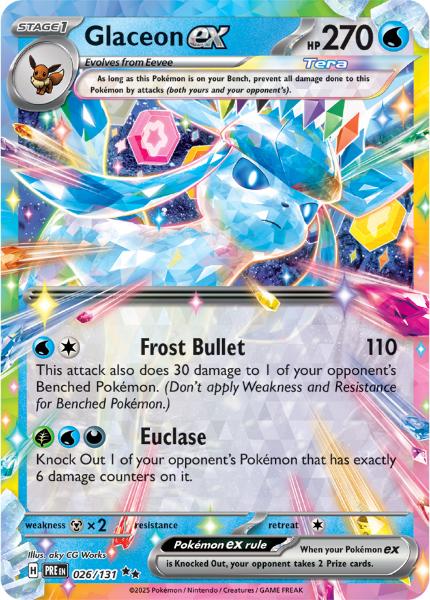 SV8.5 - Prismatic Evolutions - 026/131 - Glaceon ex - Double Rare