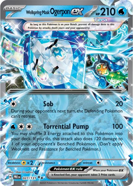 SV8.5 - Prismatic Evolutions - 027/131 - Wellspring Mask Ogerpon ex - Double Rare