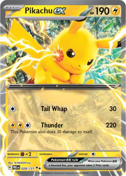 SV8.5 - Prismatic Evolutions - 028/131 - Pikachu ex - Double Rare