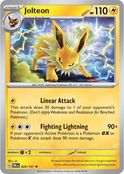 SV8.5 - Prismatic Evolutions - 029/131 - Jolteon - Rare - Poké Ball