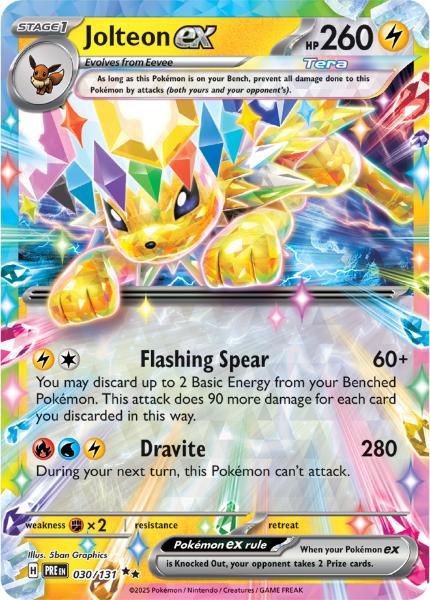 SV8.5 - Prismatic Evolutions - 030/131 - Jolteon ex - Rare