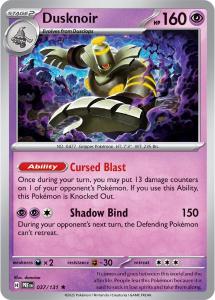 SV8.5 - Prismatic Evolutions - 037/131 - Dusknoir - Rare - Poké Ball