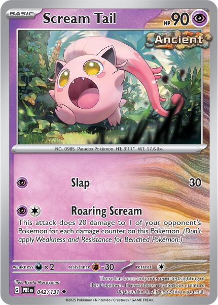 SV8.5 - Prismatic Evolutions - 042/131 - Scream Tail - Uncommon - Poké Ball