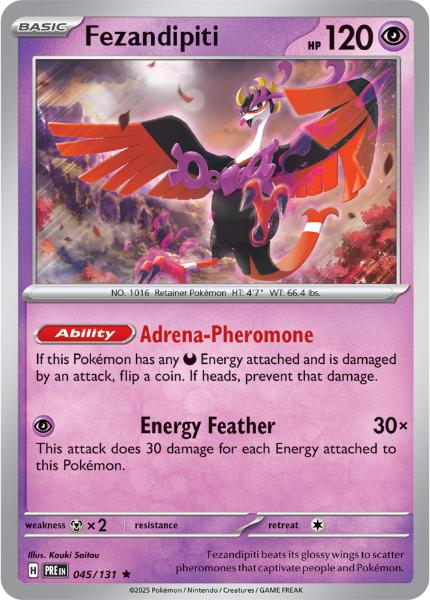 SV8.5 - Prismatic Evolutions - 045/131 - Fezandipiti - Rare - Reverse Holo