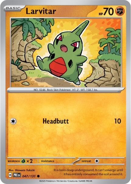 SV8.5 - Prismatic Evolutions - 047/131 - Larvitar - Common - Reverse Holo