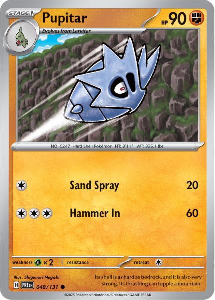 SV8.5 - Prismatic Evolutions - 048/131 - Pupitar - Common - Reverse Holo