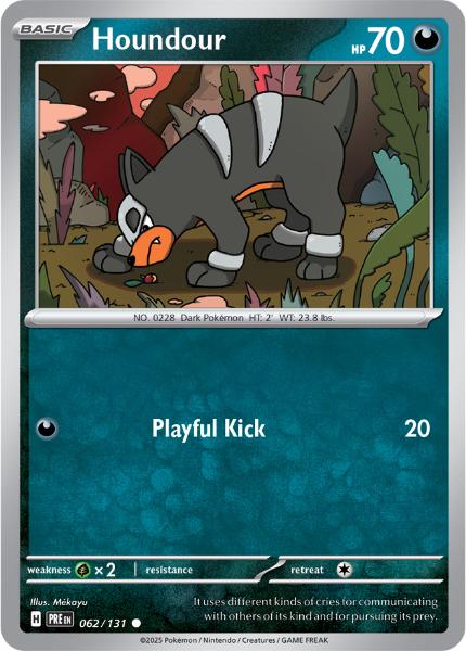 SV8.5 - Prismatic Evolutions - 062/131 - Houndour - Common - Reverse Holo