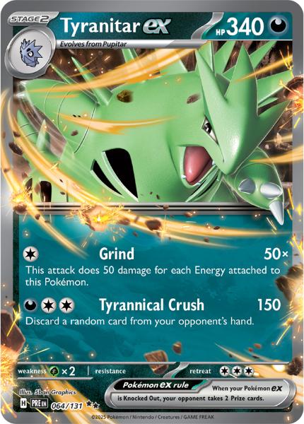 SV8.5 - Prismatic Evolutions - 064/131 - Tyranitar ex - Double Rare