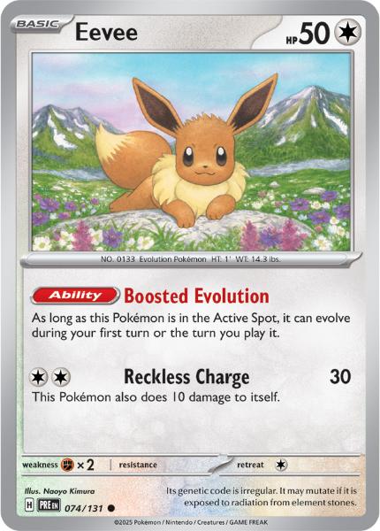 SV8.5 - Prismatic Evolutions - 074/131 - Eevee - Common - Poké Ball