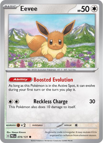 SV8.5 - Prismatic Evolutions - 074/131 - Eevee - Common - Reverse Holo