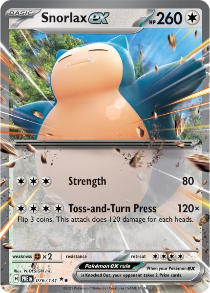 SV8.5 - Prismatic Evolutions - 076/131 - Snorlax ex - Double Rare