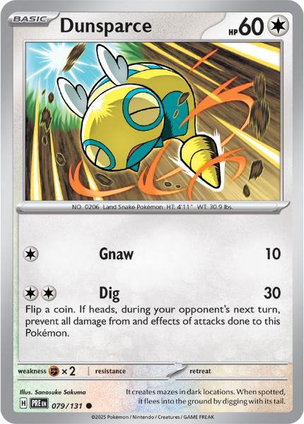 SV8.5 - Prismatic Evolutions - 079/131 - Dunsparce - Common - Poké Ball
