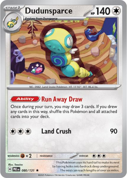 SV8.5 - Prismatic Evolutions - 080/131 - Dudunsparce - Rare