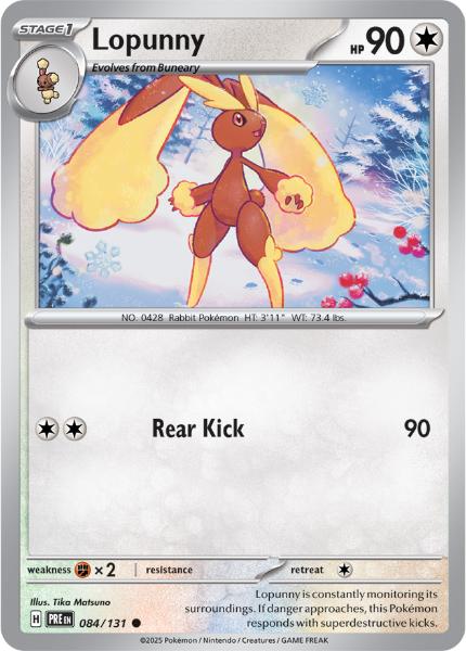 SV8.5 - Prismatic Evolutions - 084/131 - Lopunny - Common - Poké Ball