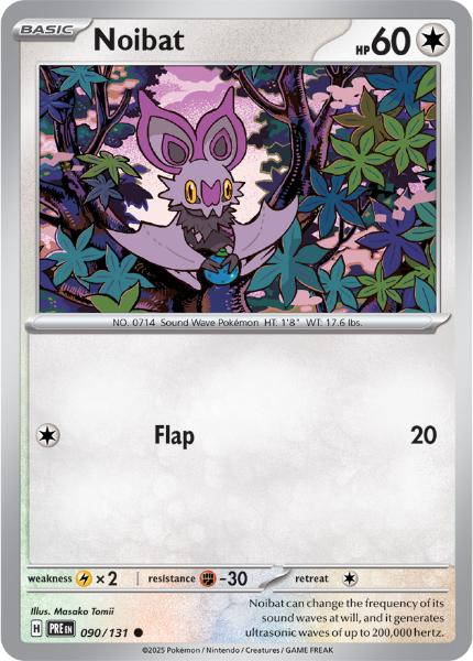 SV8.5 - Prismatic Evolutions - 090/131 - Noibat - Common - Poké Ball