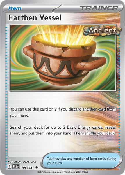 SV8.5 - Prismatic Evolutions - 106/131 - Earthen Vessel - Uncommon - Poké Ball