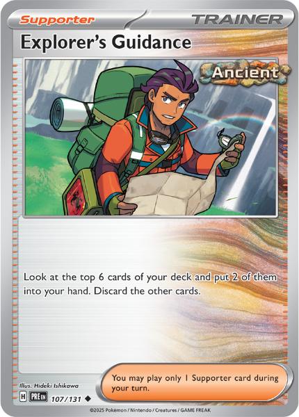 SV8.5 - Prismatic Evolutions - 107/131 - Explorer's Guidance - Uncommon - Reverse Holo