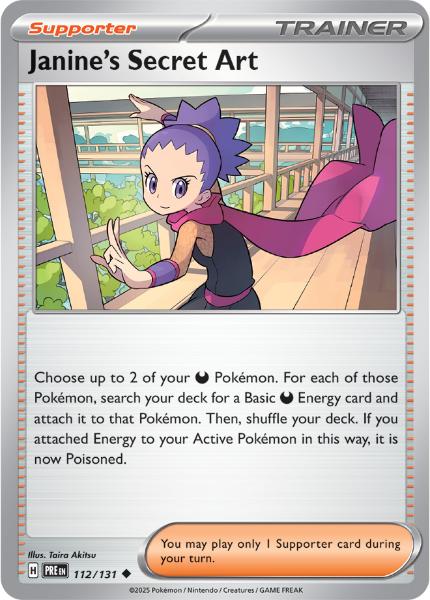 SV8.5 - Prismatic Evolutions - 112/131 - Janine's Secret Art - Uncommon - Poké Ball