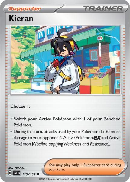 SV8.5 - Prismatic Evolutions - 113/131 - Kieran - Uncommon - Poké Ball