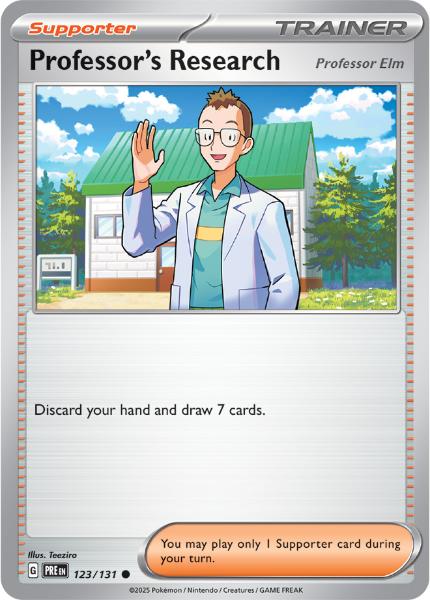 SV8.5 - Prismatic Evolutions - 123/131 - Professor's Research - Common - Poké Ball