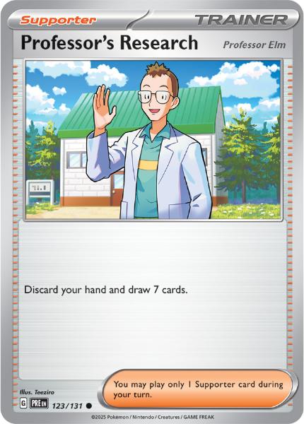 SV8.5 - Prismatic Evolutions - 123/131 - Professor's Research - Common - Reverse Holo