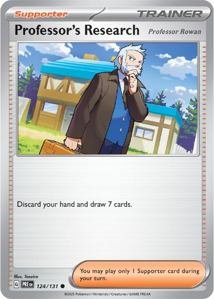 SV8.5 - Prismatic Evolutions - 124/131 - Professor's Research - Common - Reverse Holo