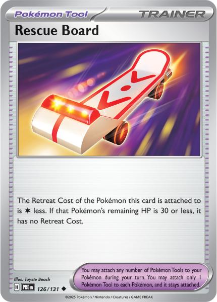 SV8.5 - Prismatic Evolutions - 126/131 - Rescue Board - Uncommon - Poké Ball