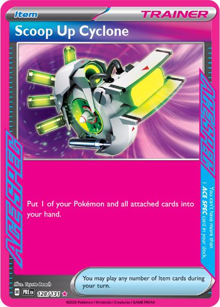 SV8.5 - Prismatic Evolutions - 128/131 - Scoop Up Cyclone - ACE Rare