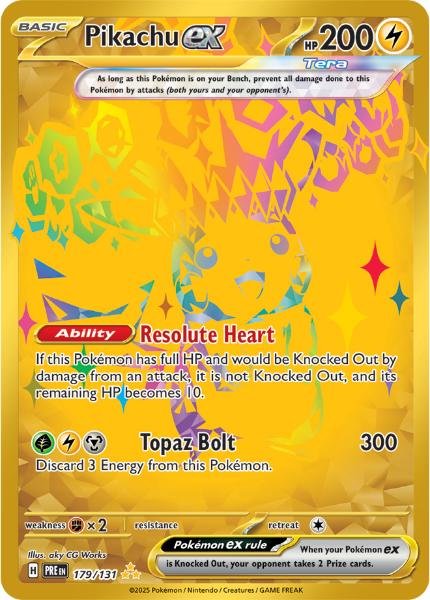 SV8.5 - Prismatic Evolutions - 179/131 - Pikachu ex - Hyper Rare