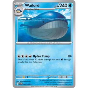 SV9 - Journey Together - 041/159 - Wailord - Rare