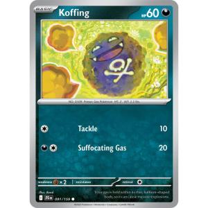 SV9 - Journey Together - 091/159 - Koffing - Common Reverse