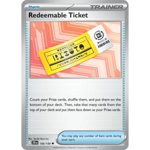 SV9 - Journey Together - 156/159 - Redeemable Ticket - Uncommon Reverse