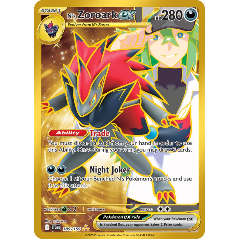 SV9 - Journey Together - 189/159 - N’s Zoroark ex - Hyper Rare