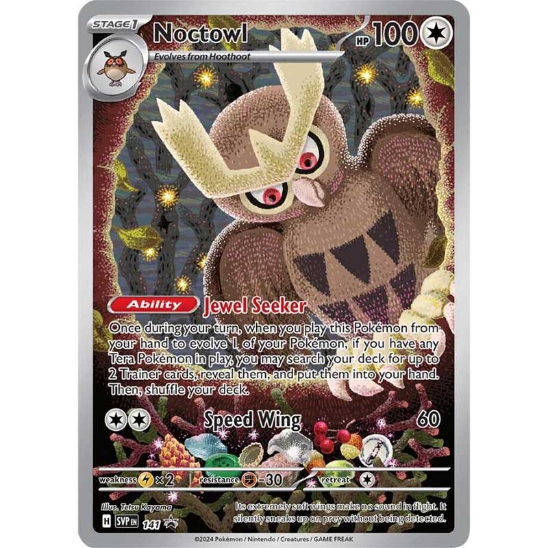 Noctowl - SVP141 - Scarlet & Violet Promo (Sealed) + 4 Dividers