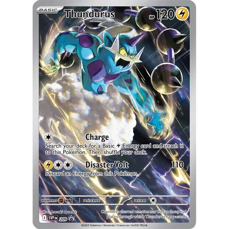 Thundurus - SVP209 - Scarlet & Violet Promo (Sealed) + 4 Dividers