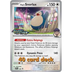 Pokemon, SEALED Build & Battle Journey Together (SV9) 40 card deck with Hop's Snorlax [SVP184]