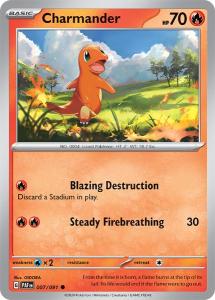 SV4.5 - Paldean Fates - 007/091 - Charmander - Common Reverse