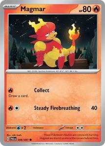SV4.5 - Paldean Fates - 009/091 - Magmar - Common Reverse