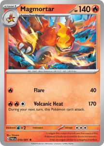 SV4.5 - Paldean Fates - 010/091 - Magmortar - Rare Reverse