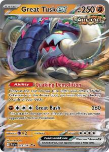 SV4.5 - Paldean Fates - 053/091 - Great Tusk ex - Double Rare