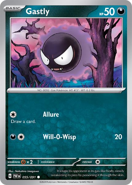 SV4.5 - Paldean Fates - 055/091 - Gastly - Common Reverse
